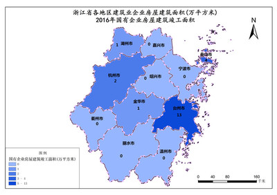 2016年浙江省國(guó)有企業(yè)房屋建筑竣工面積與建設(shè)工程勘察統(tǒng)計(jì)解析